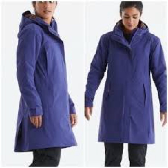 Oros Jackets & Blazers - Oros Women's Puffer Ski Jacket Blue Hooded Insulated Size S Winter Cobalt Blue
